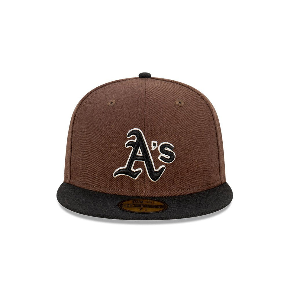 59FIFTY ANGUS オークランド・アスレチックス ブラウン グレーアンダーバイザー - 13366494-700 | NEW ERA ニューエラ公式オンラインストア