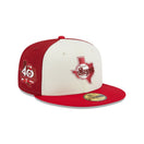 59FIFTY クーパーズタウン Anniversary テキサス・レンジャーズ レッド グレーアンダーバイザー - 13542627-700 | NEW ERA ニューエラ公式オンラインストア