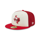 59FIFTY クーパーズタウン Anniversary テキサス・レンジャーズ レッド グレーアンダーバイザー - 13542627-700 | NEW ERA ニューエラ公式オンラインストア