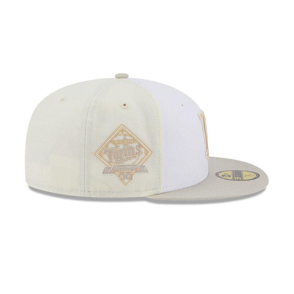 59FIFTY クーパーズタウン Anniversary ミネソタ・ツインズ ベージュ グレーアンダーバイザー - 13542632-700 | NEW ERA ニューエラ公式オンラインストア