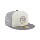 59FIFTY クーパーズタウン Anniversary ミルウォーキー・ブリュワーズ グレー グレーアンダーバイザー - 13542633-700 | NEW ERA ニューエラ公式オンラインストア