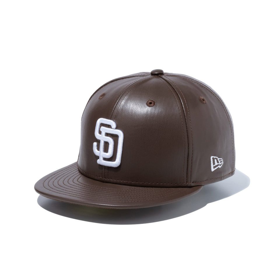 59FIFTY Apple Leather アップルレザー サンディエゴ・パドレス クーパーズタウン チョコレートブラウン - 13805063-700 | NEW ERA ニューエラ公式オンラインストア