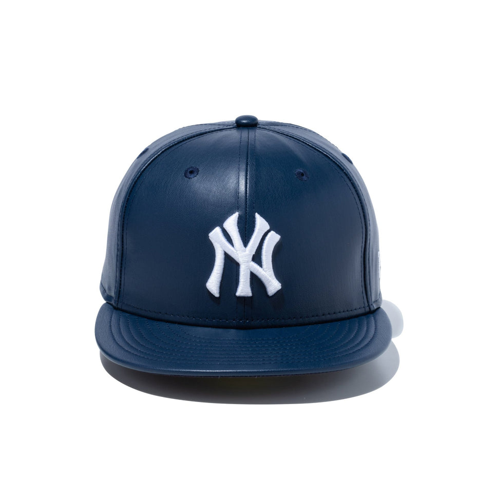 59FIFTY Apple Leather アップルレザー ニューヨーク・ヤンキース クーパーズタウン ネイビー - 13805064-700 | NEW ERA ニューエラ公式オンラインストア