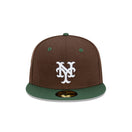 59FIFTY Beef and Broccoli ビーフアンドブロッコリー ニューヨーク・メッツ ブラウン グリーンバイザー - 13518105-700 | NEW ERA ニューエラ公式オンラインストア