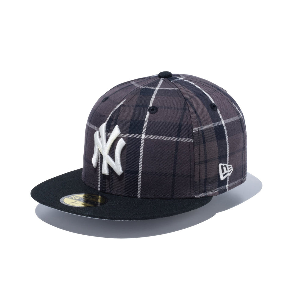 59FIFTY BLACK LABEL FW23 ニューヨーク・ヤンキース マルチチェック ブラック - 13952758-700 | NEW ERA ニューエラ公式オンラインストア