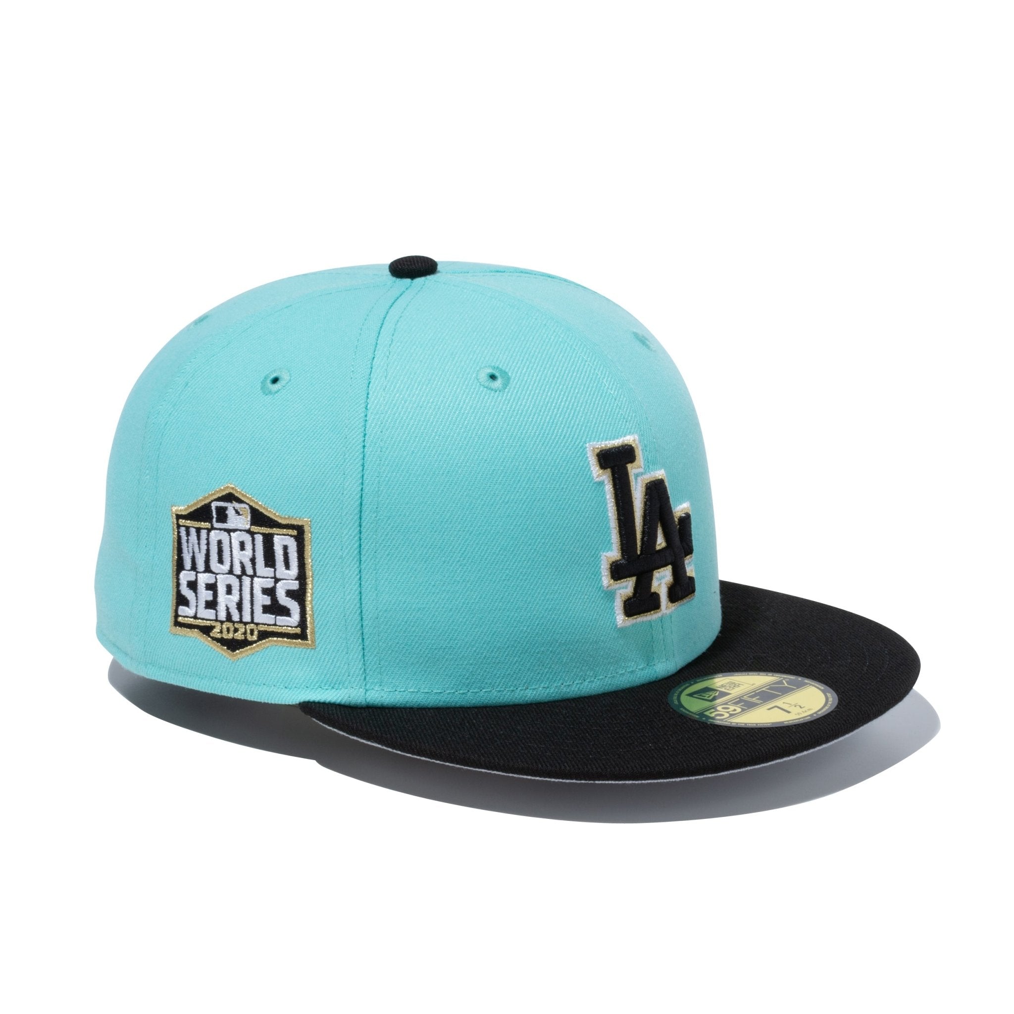 良質 【希少カラー】NEWERA LA ティファニーブルー 59fifty ドジャース