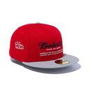 59FIFTY Budweiser バドワイザー ラベルロゴ スカーレット - 13534564-700 | NEW ERA ニューエラ公式オンラインストア