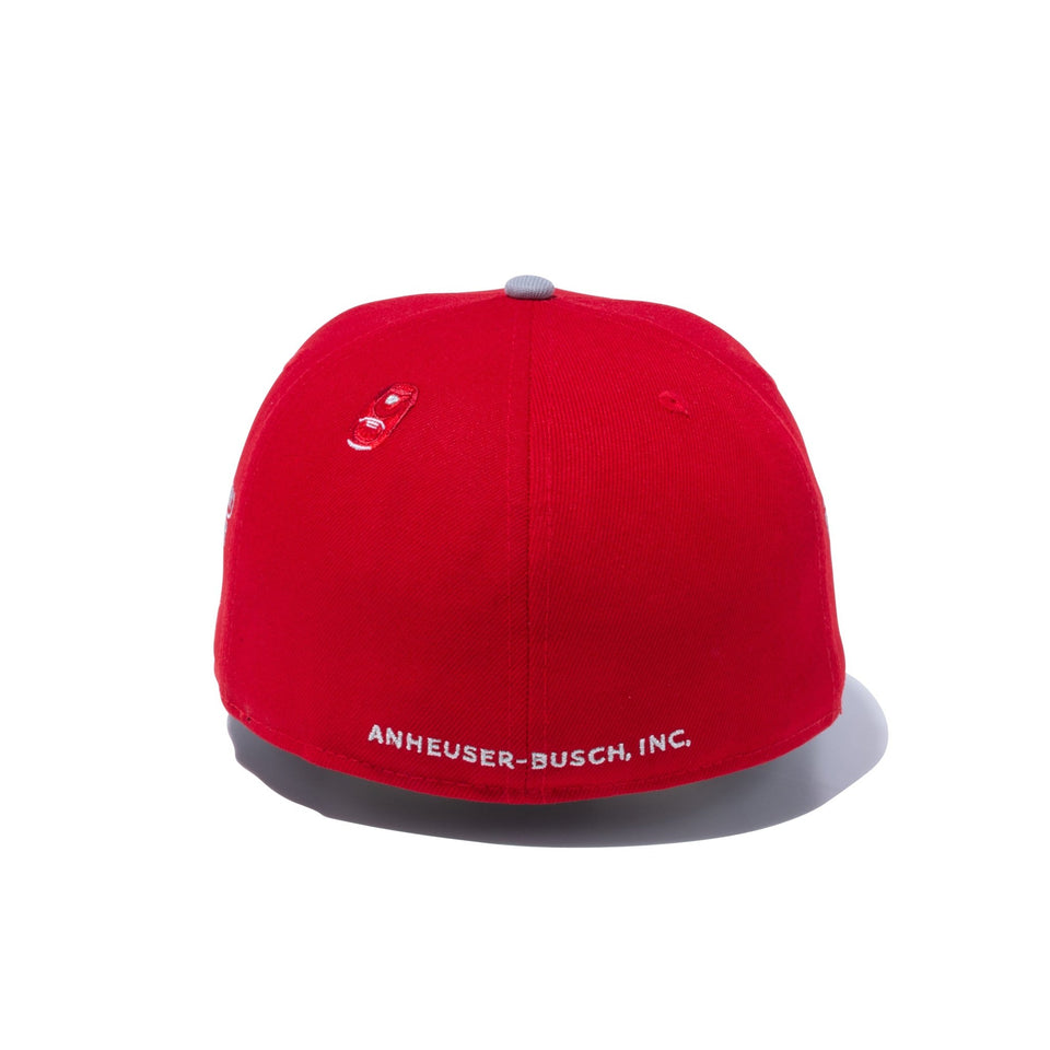 59FIFTY Budweiser バドワイザー ラベルロゴ スカーレット - 13534564-700 | NEW ERA ニューエラ公式オンラインストア