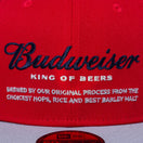 59FIFTY Budweiser バドワイザー ラベルロゴ スカーレット - 13534564-700 | NEW ERA ニューエラ公式オンラインストア