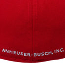 59FIFTY Budweiser バドワイザー ラベルロゴ スカーレット - 13534564-700 | NEW ERA ニューエラ公式オンラインストア