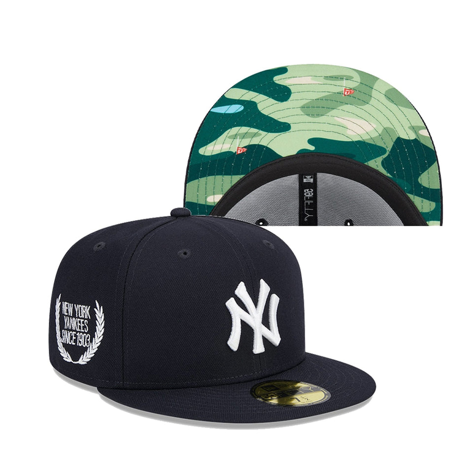 59FIFTY Camo Under Visor ニューヨーク・ヤンキース ネイビー カモ ...