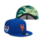 59FIFTY Camo Under Visor ニューヨーク・メッツ ブルー カモプリントアンダーバイザー - 13497931-700 | NEW ERA ニューエラ公式オンラインストア