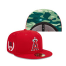 59FIFTY Camo Under Visor ロサンゼルス・エンゼルス レッド カモプリントアンダーバイザー - 13497936-700 | NEW ERA ニューエラ公式オンラインストア