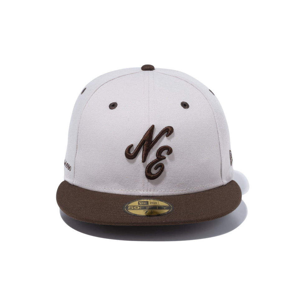 59FIFTY Classic Logo クラシックロゴ ストーン ウォルナットバイザー - 13751162-700 | NEW ERA ニューエラ公式オンラインストア