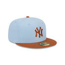 59FIFTY Color Pack ニューヨーク・ヤンキース グレイシャルブルー アーシーブラウンバイザー - 14112016-700 | NEW ERA ニューエラ公式オンラインストア