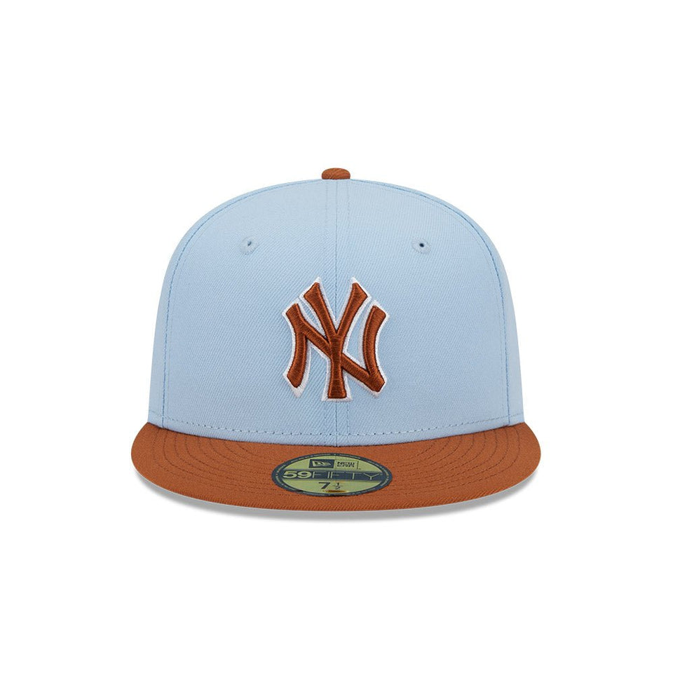 59FIFTY Color Pack ニューヨーク・ヤンキース グレイシャルブルー アーシーブラウンバイザー - 14112016-700 | NEW ERA ニューエラ公式オンラインストア