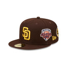 59FIFTY Cooperstown Multi Patch サンディエゴ・パドレス ブラウン グレーアンダーバイザー - 13699594-700 | NEW ERA ニューエラ公式オンラインストア