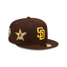 59FIFTY Cooperstown Multi Patch サンディエゴ・パドレス ブラウン グレーアンダーバイザー - 13699594-700 | NEW ERA ニューエラ公式オンラインストア