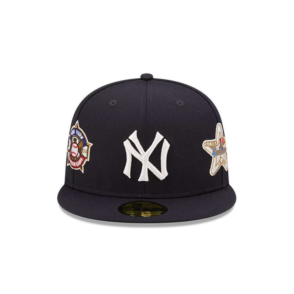 59FIFTY Cooperstown Multi Patch ニューヨーク・ヤンキース ネイビー グレーアンダーバイザー