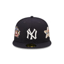 59FIFTY Cooperstown Multi Patch ニューヨーク・ヤンキース ネイビー グレーアンダーバイザー - 13699595-700 | NEW ERA ニューエラ公式オンラインストア
