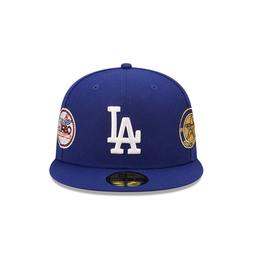 59FIFTY Cooperstown Multi Patch ロサンゼルス・ドジャース ブルー グレーアンダーバイザー - 13699596-700 | NEW ERA ニューエラ公式オンラインストア