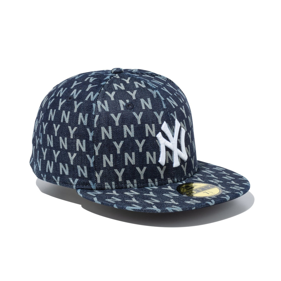 59FIFTY Denim Monogram ニューヨーク・ヤンキース デニム モノグラム - 13516116-700 | NEW ERA ニューエラ公式オンラインストア