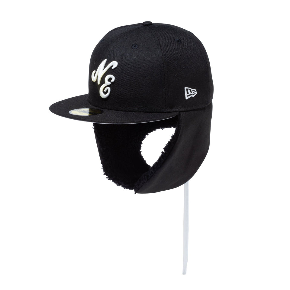 激安 59FIFTY Dog ブラック Logo Classic ドッグイヤー Ear 帽子