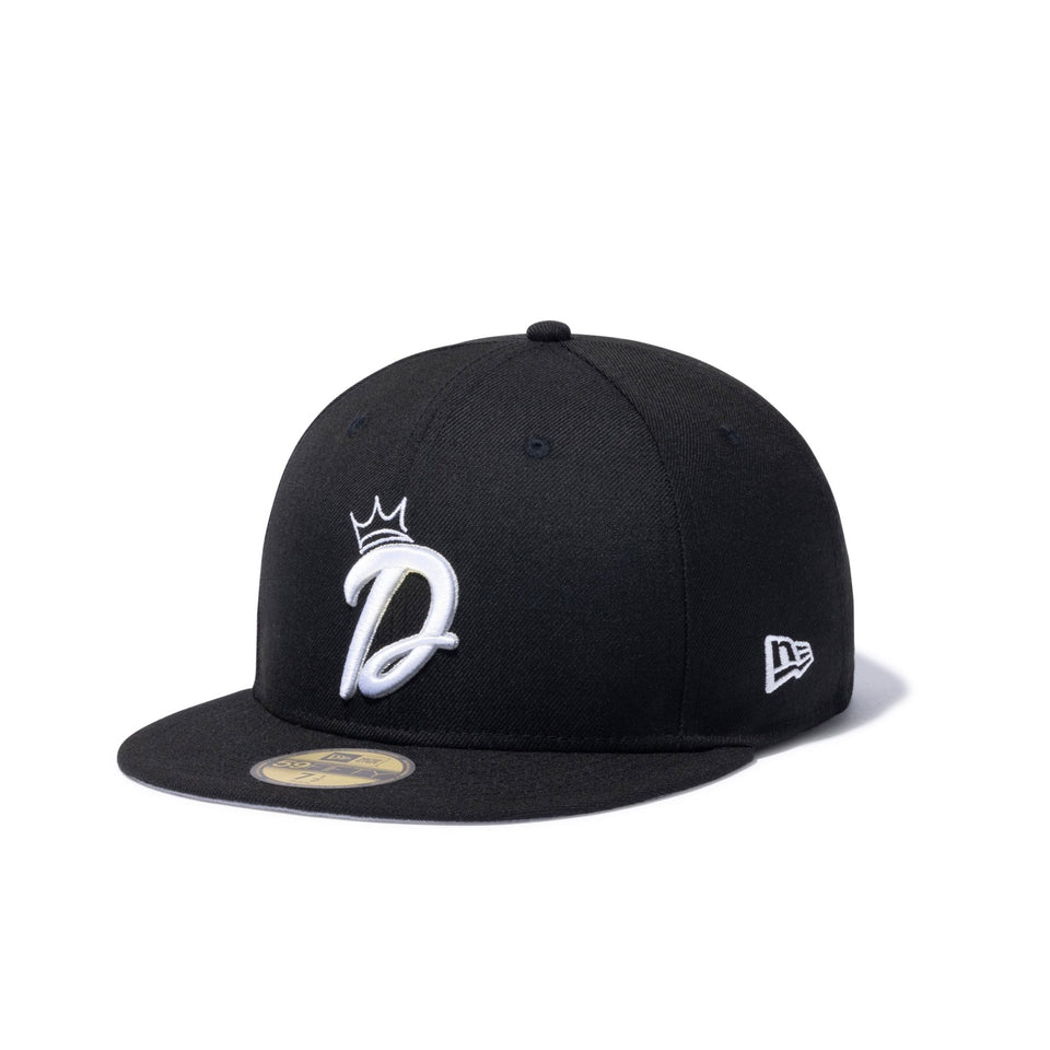 59FIFTY Dogear Records Dロゴ ブラック グレーアンダーバイザー - 13788249-700 | NEW ERA ニューエラ公式オンラインストア