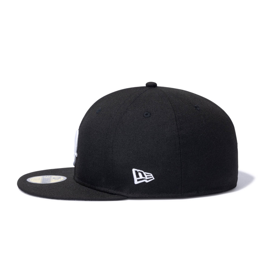 59FIFTY Dogear Records Dロゴ ブラック グレーアンダーバイザー