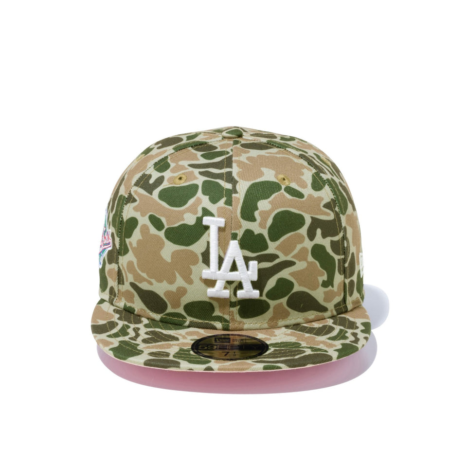 59FIFTY Duck Camo ダックカモ ロサンゼルス・ドジャース ピンクアンダーバイザー - 12850088-700 | NEW ERA ニューエラ公式オンラインストア