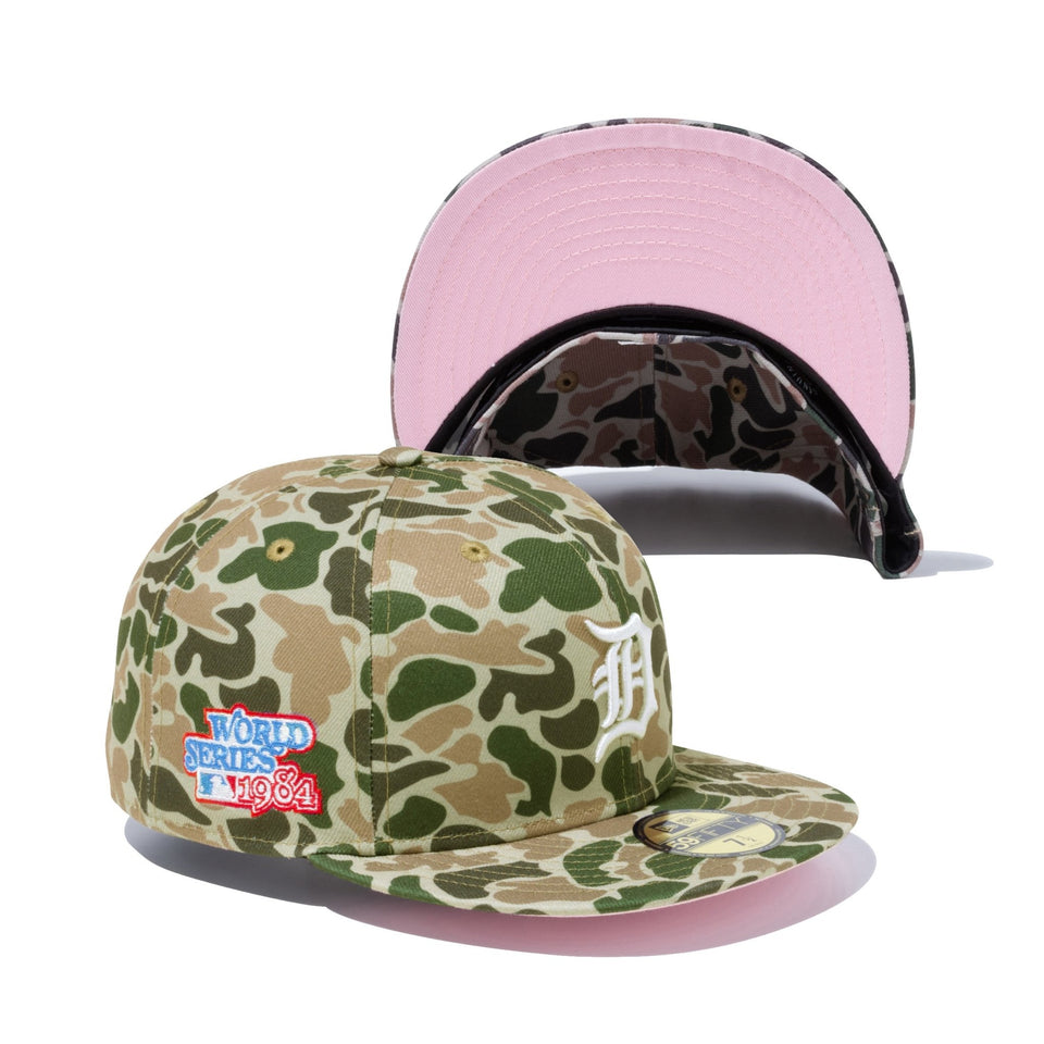 59FIFTY Duck Camo ダックカモ デトロイト・タイガース ピンクアンダーバイザー - 12850089-700 | NEW ERA ニューエラ公式オンラインストア