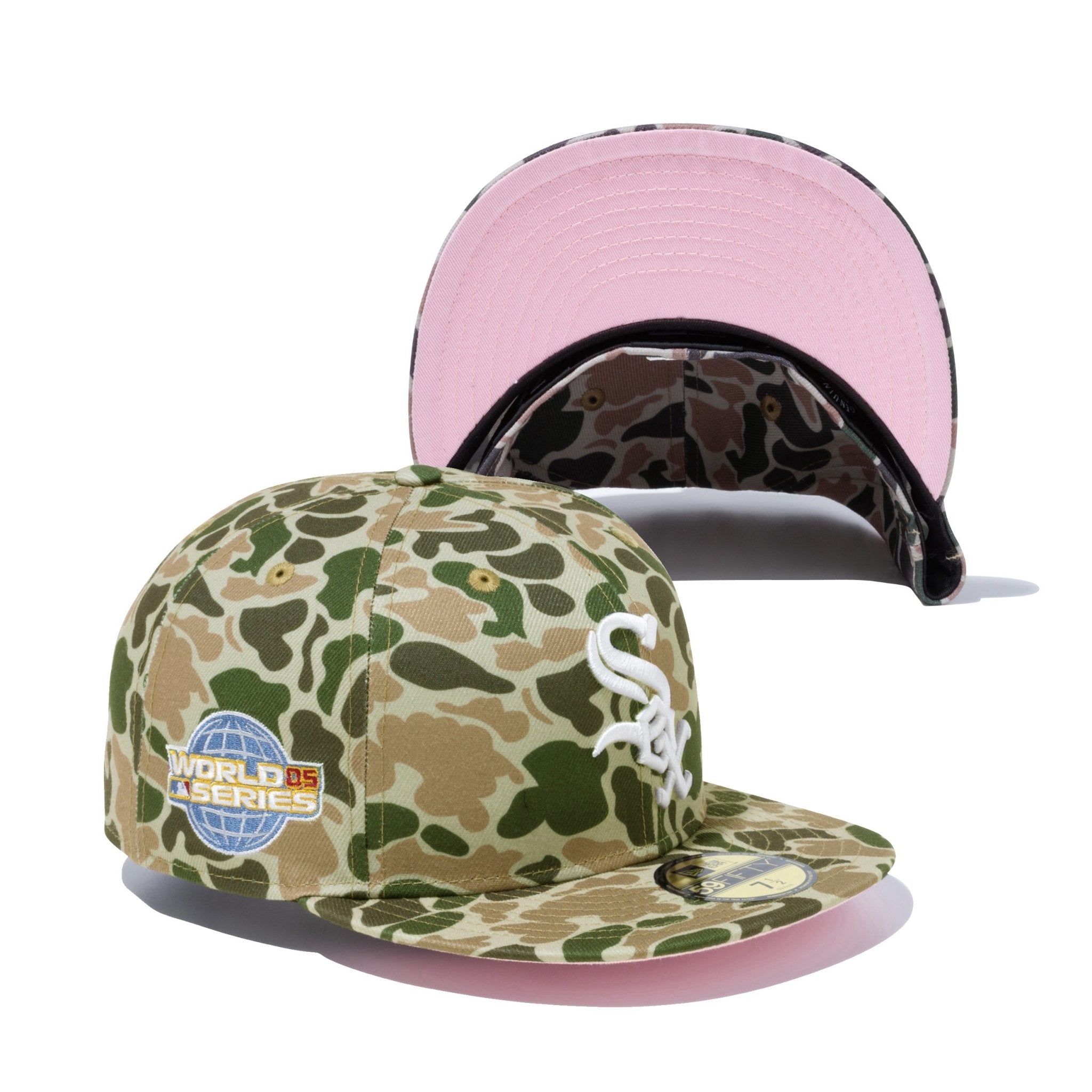 i58 ニューエラ 9fifty 初音ミク デジタルカモ 限定コラボ 1530 59FIFTY Duck Camo ダックカモ シカゴ・ホワイトソックス ピンク