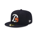 59FIFTY Duo Logo デトロイト・タイガース ネイビー グレーアンダーバイザー - 13748130-700 | NEW ERA ニューエラ公式オンラインストア