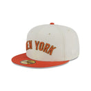 59FIFTY Earth Day Repreve ニューヨーク・ヤンキース クロームホワイト オレンジバイザー - 13695337-700 | NEW ERA ニューエラ公式オンラインストア