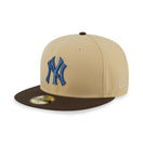 59FIFTY Egypt ニューヨーク・ヤンキース クーパーズタウン ベージュ ブルーアンダーバイザー - 13740205-700 | NEW ERA ニューエラ公式オンラインストア