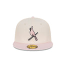 59FIFTY Fauna セントルイス・カージナルス クーパーズタウン クロームホワイト ピンクバイザー - 13821981-700 | NEW ERA ニューエラ公式オンラインストア