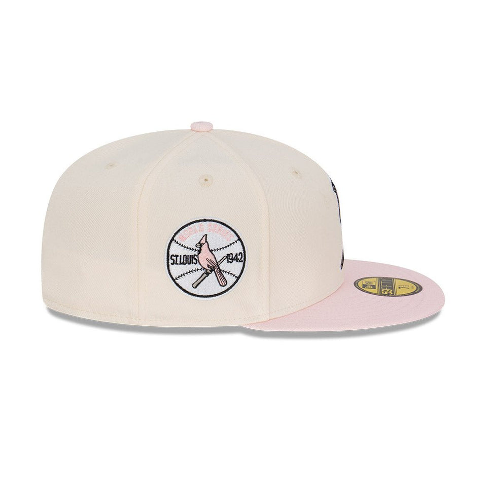 59FIFTY Fauna セントルイス・カージナルス クーパーズタウン クロームホワイト ピンクバイザー - 13821981-700 | NEW ERA ニューエラ公式オンラインストア