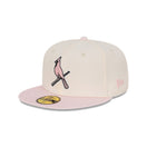 59FIFTY Fauna セントルイス・カージナルス クーパーズタウン クロームホワイト ピンクバイザー - 13821981-700 | NEW ERA ニューエラ公式オンラインストア