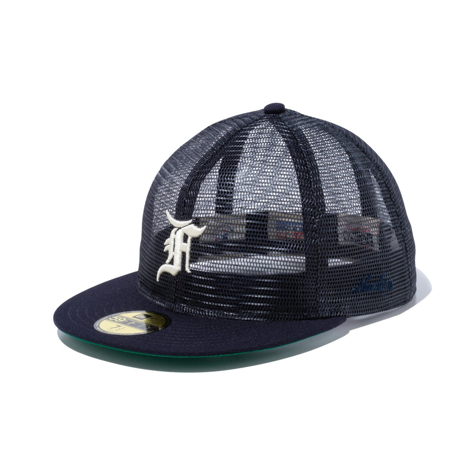 59FIFTY トラッカー FEAR OF GOD ESSENTIALS Fロゴ ネイビー グリーンアンダーバイザー - 13334163-700 | NEW ERA ニューエラ公式オンラインストア