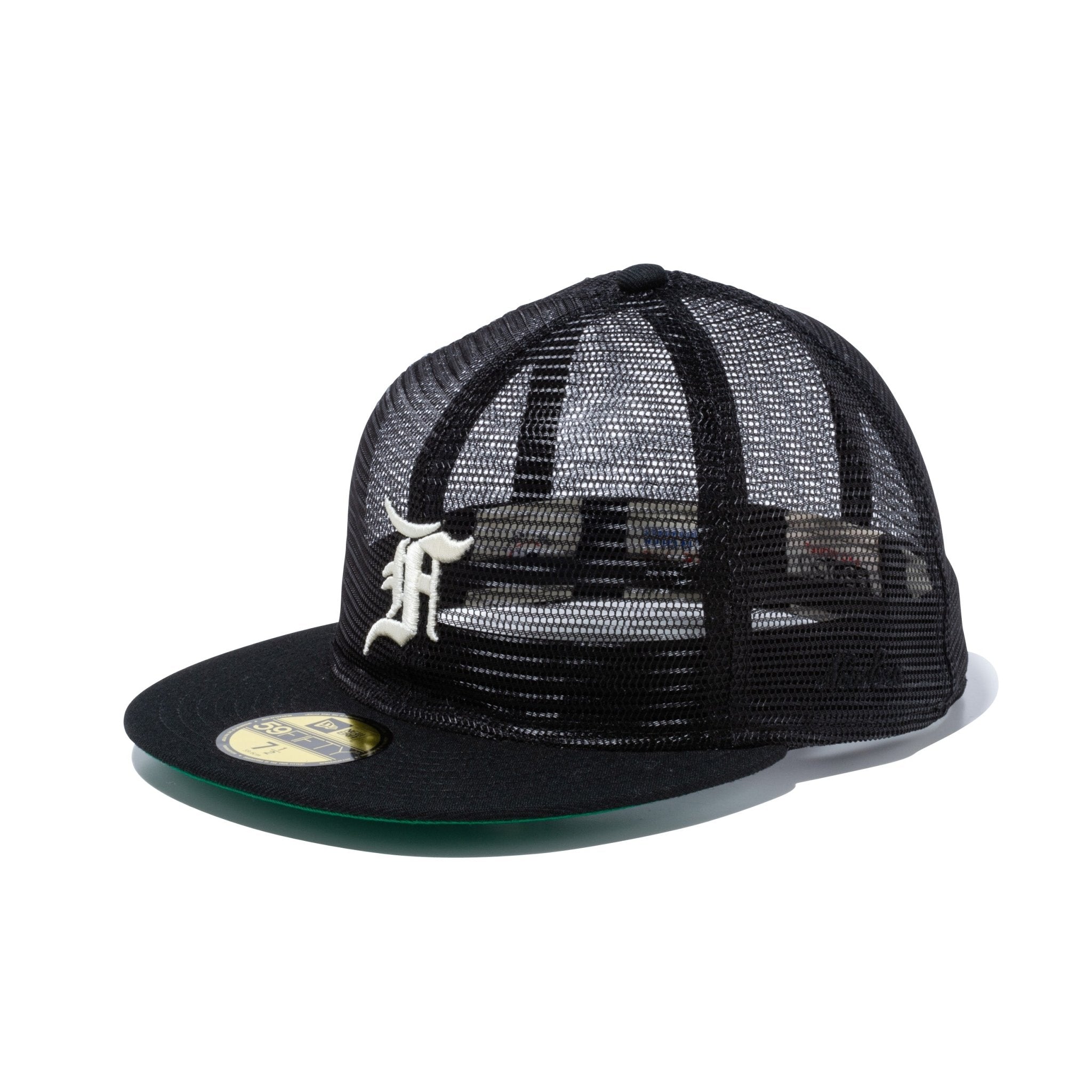 59FIFTY トラッカー FEAR OF GOD ESSENTIALS Fロゴ ブラック グリーン