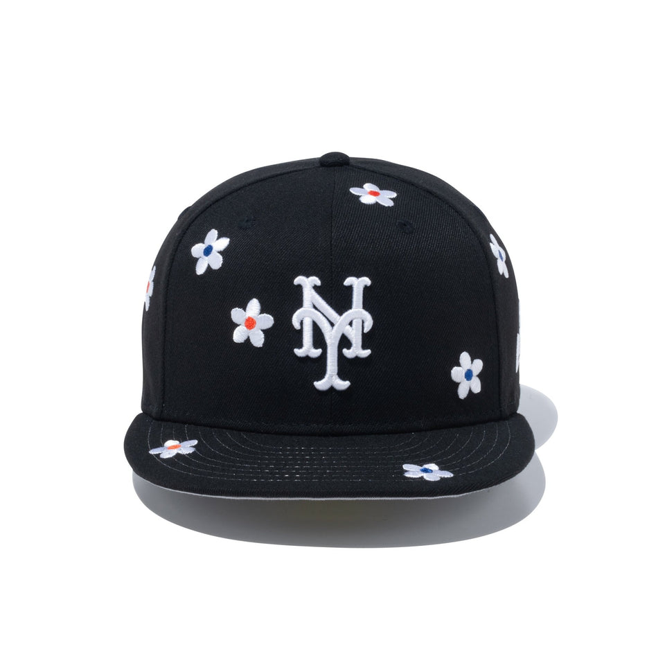 59FIFTY Flower Embroidery ニューヨーク・メッツ ブラック - 14109895-700 | NEW ERA ニューエラ公式オンラインストア