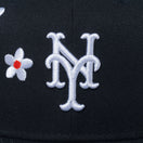 59FIFTY Flower Embroidery ニューヨーク・メッツ ブラック - 14109895-700 | NEW ERA ニューエラ公式オンラインストア