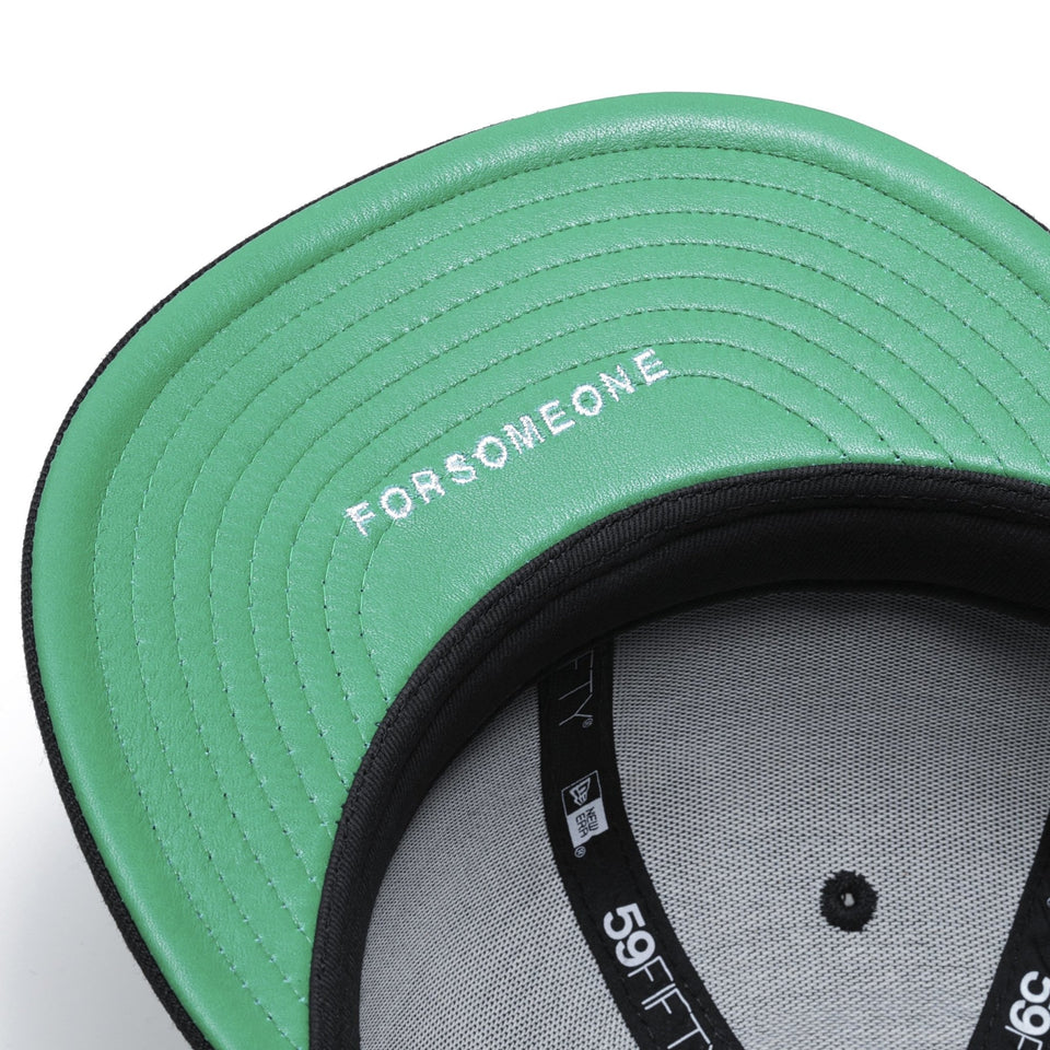 59FIFTY FORSOMEONE ロゴ グリーンレザー アンダーバイザー - 12590845-700 | NEW ERA ニューエラ公式オンラインストア