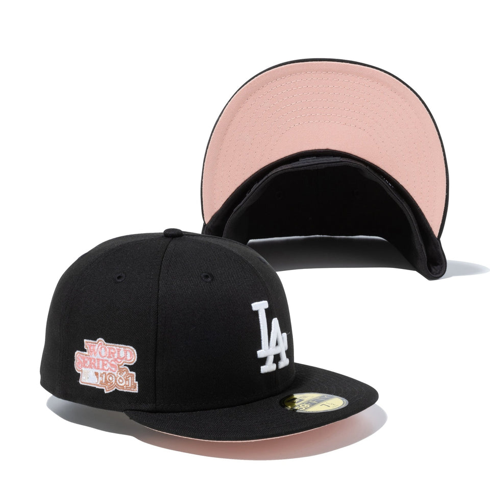 59FIFTY Gelato ロサンゼルス・ドジャース ブラック ライトピンク ...