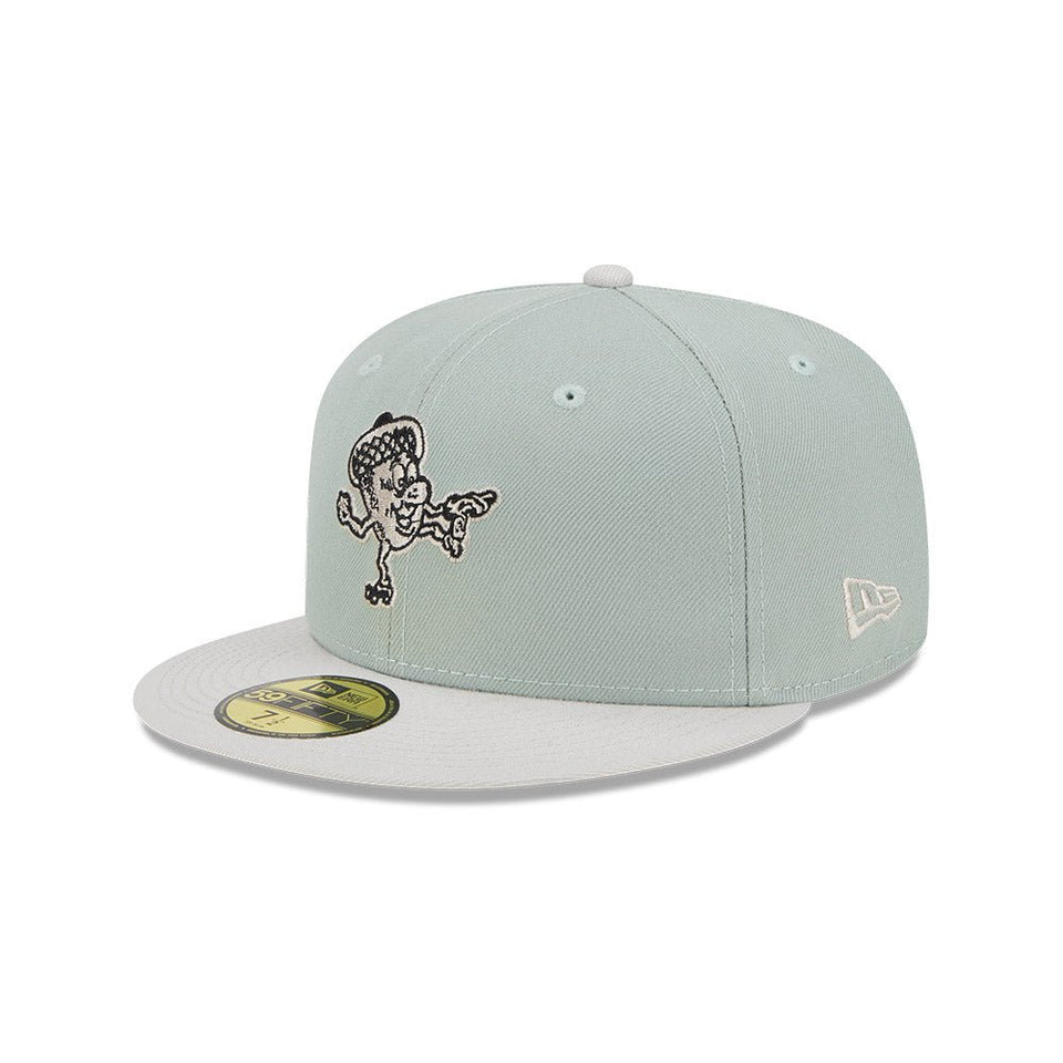 59FIFTY Hometown Roots オークランド・オークス ストーングリーン グレーアンダーバイザー - 13555057-700 | NEW ERA ニューエラ公式オンラインストア