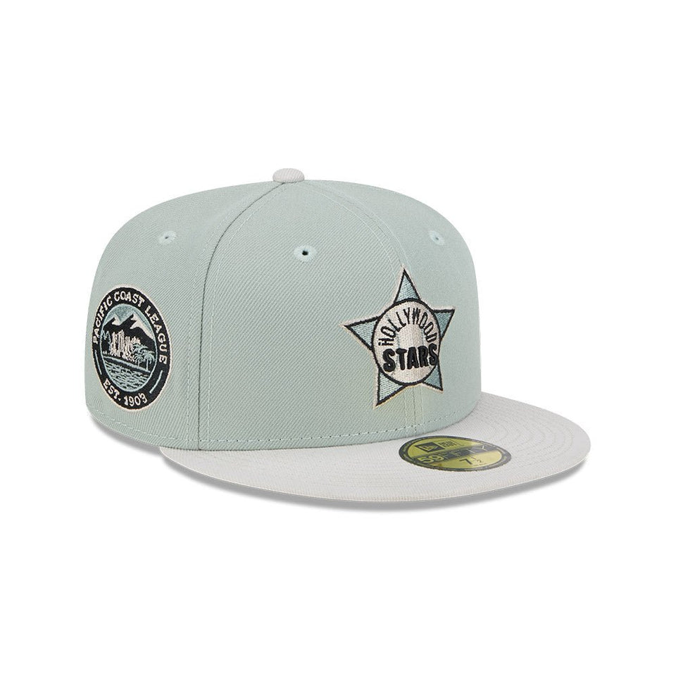 59FIFTY Hometown Roots ハリウッド・スターズ ストーングリーン グレーアンダーバイザー - 13555060-700 | NEW ERA ニューエラ公式オンラインストア