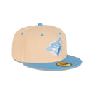 59FIFTY Ice Latte トロント・ブルージェイズ モカ グレーアンダーバイザー - 13731693-700 | NEW ERA ニューエラ公式オンラインストア