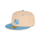 59FIFTY Ice Latte ニューヨーク・ヤンキース モカ グレーアンダーバイザー - 13731695-700 | NEW ERA ニューエラ公式オンラインストア