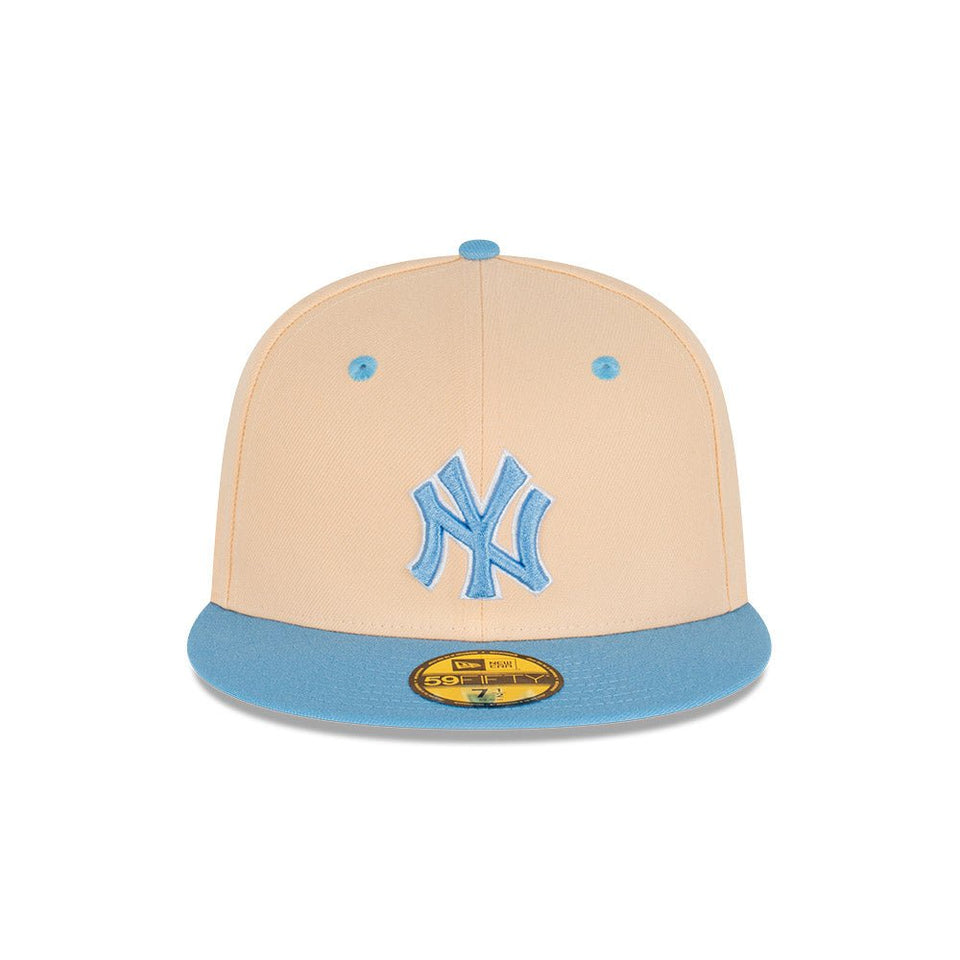 59FIFTY Ice Latte ニューヨーク・ヤンキース モカ グレーアンダーバイザー - 13731695-700 | NEW ERA ニューエラ公式オンラインストア