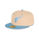 59FIFTY Ice Latte フロリダ・マーリンズ モカ グレーアンダーバイザー - 13731697-700 | NEW ERA ニューエラ公式オンラインストア